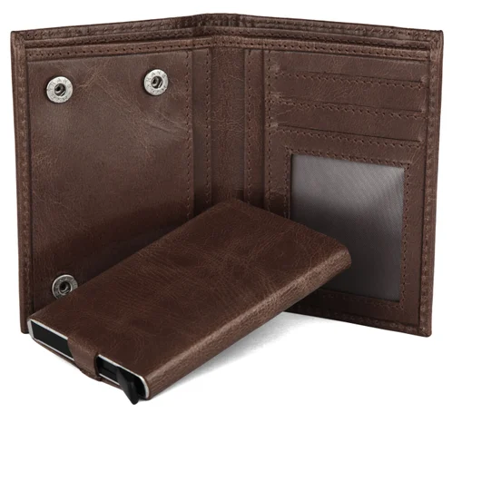 PARX Men Brown Genuine Leather Wallet Dark Brown - Price in India