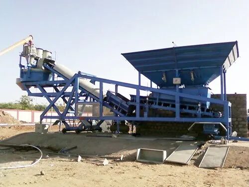 Mini Concrete Batching Plant, Color : Blue