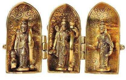 Brass Ram Darbar Statue, Color : Golden