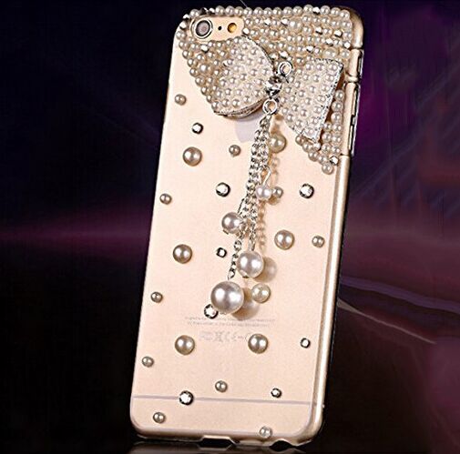 Pearl Bow-Knot Designer IPhone Clear Case