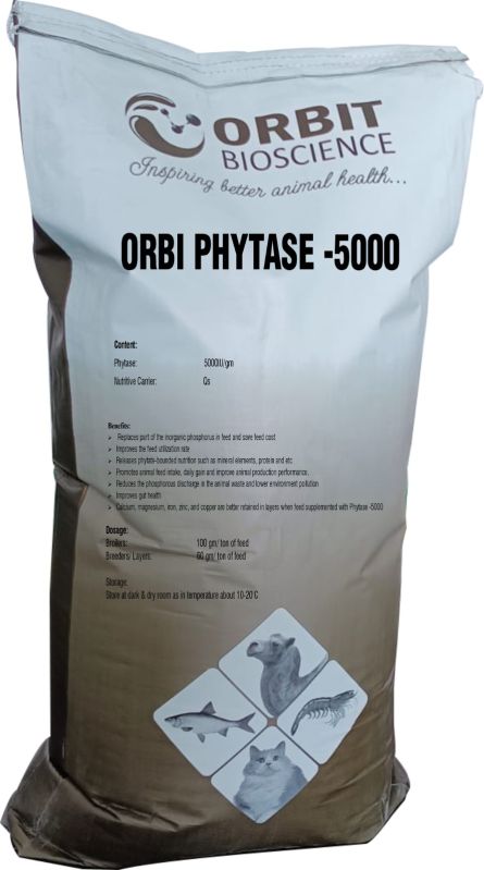 Light Yellow Natural Orbi Phytase 5000, for Animal Food, Cattle Feed, Packaging Type : Bags, Bulk