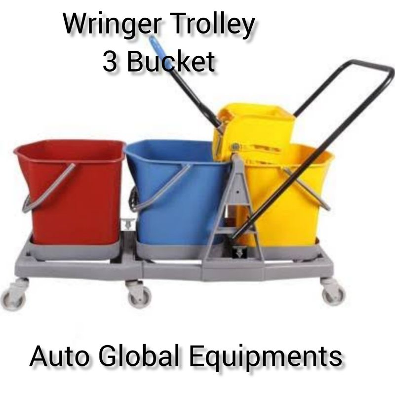 Wringer Trolley 3 Bucket