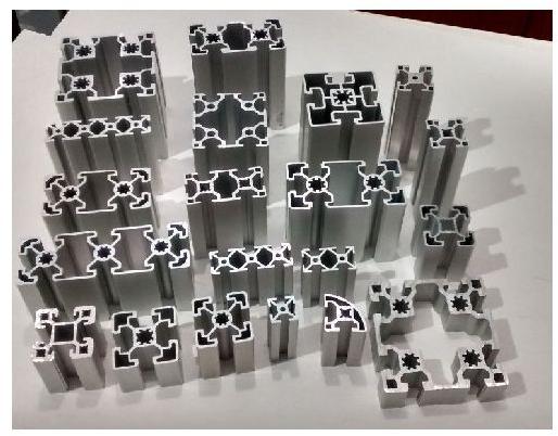 Rectangle Aluminum T Slotted Aluminium Profile, for Industrial, Length : 6000