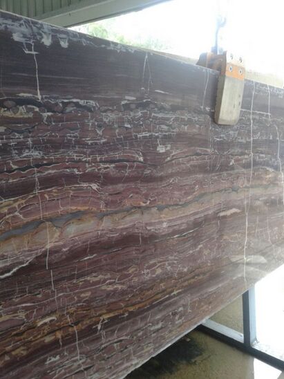 Rectangular Brown Alligator Marble Slab, for Hotel, Kitchen, Office, Feature : Fine Finished, Washable