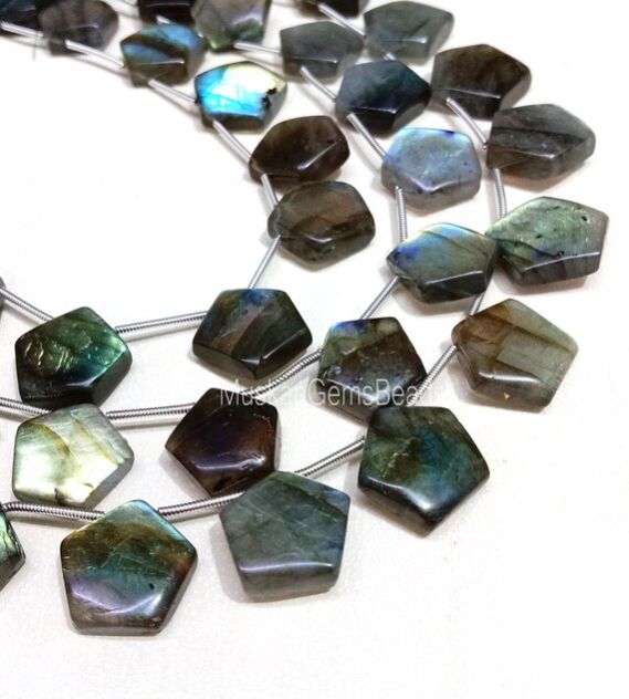 Marka Jewelry Polished Briolette Shape Gemstone Beads, Occasion : Love, Friendship, Gift