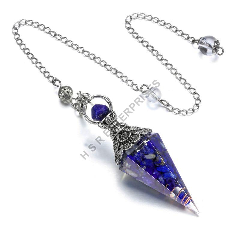 Blue Polished Lapis Lazuli Gemstone Pendulum, for Jewellery, Feature : Healing, Serenity, Peace