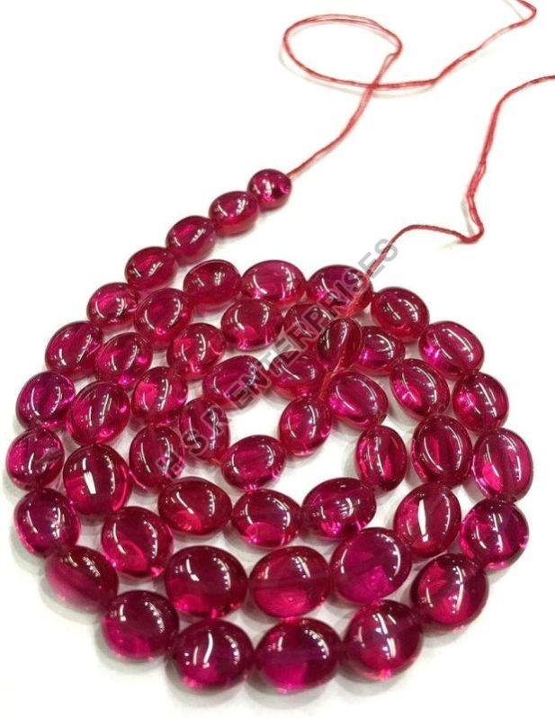 Marka Jewelry Polished Oval Shape Gemstone Beads, Occasion : Love, Friendship, Gift