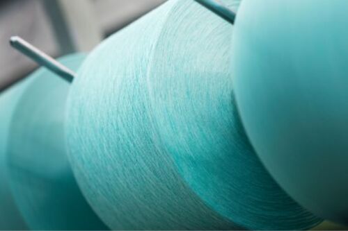 Blue Organic Cotton Yarn