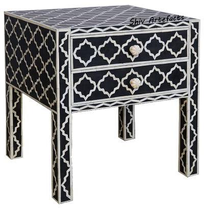 BONE INLAY STAR DESIGN BEDSIDE