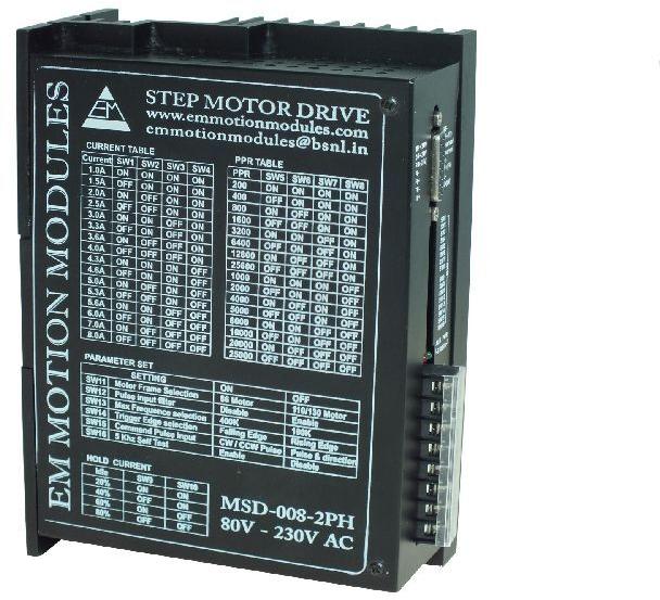 MSD-008-2PH Stepper Motor Driver Module, Color : Black