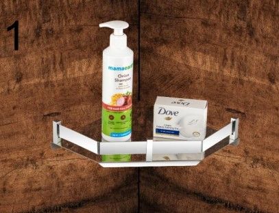 Rectangular Gel Krupa Corner Shelf, for Bathroom, Size : Standard