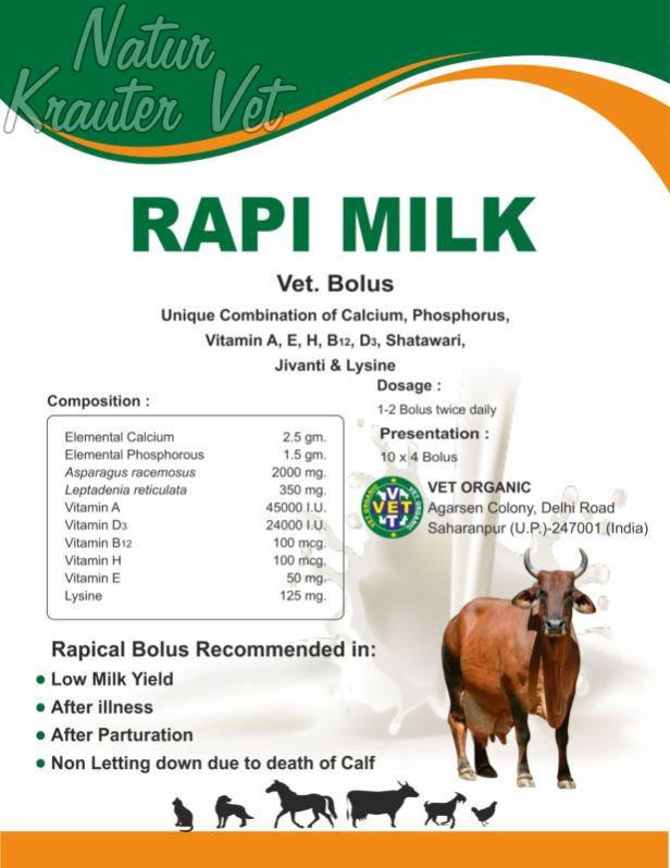 Rapi Milk Vet Bolus, for After Illness, After Parturation