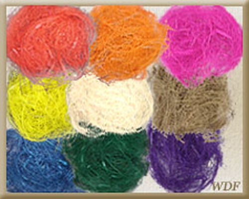 Mulit Colour Coir Raw Decorative Coco Fibre, for Mats, Ropes, Packaging Type : Bundle