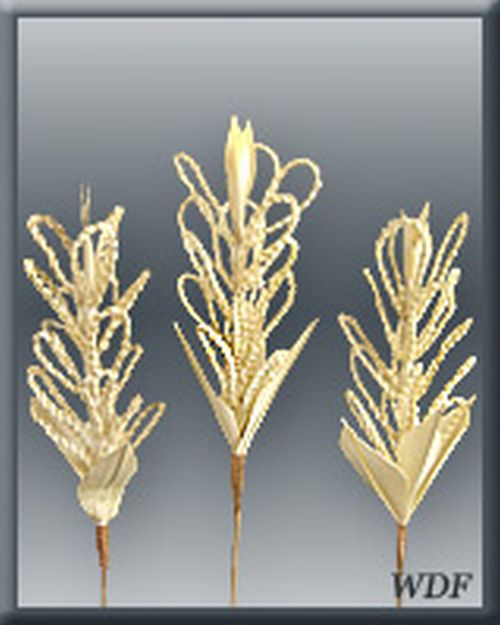 Off White Plain Decorative Palm Possy, For Gifting