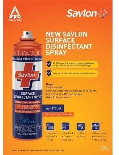 Savlon Surface Disinfectant Spray, Packaging Type : Bottle