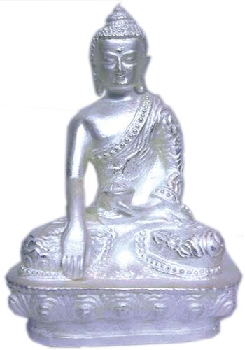 RBCL999 Silver Buddha Statue, Size : 4.5 Inches