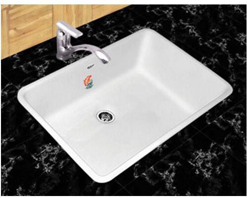 Zirconium Silicate Bathroom Sink, Color : White