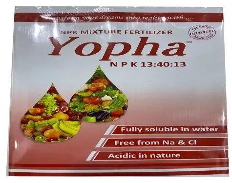 Yopha npk fertilizers, for Agriculture use