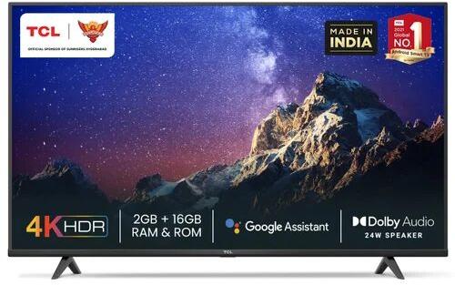 TCL 4K Android Smart LED TV, Screen Size : 43inch