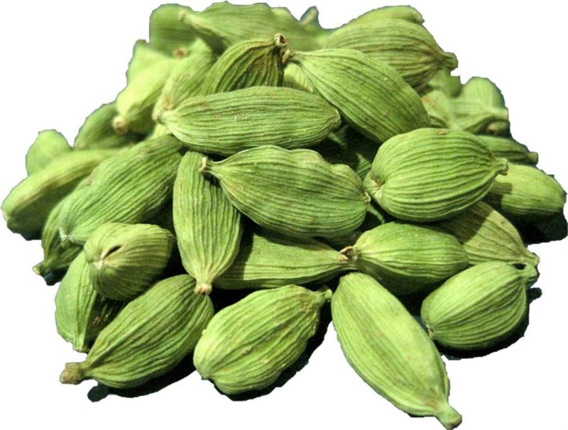 Raw Natural Green Cardamom, for Spices, Cooking, Form : Solid