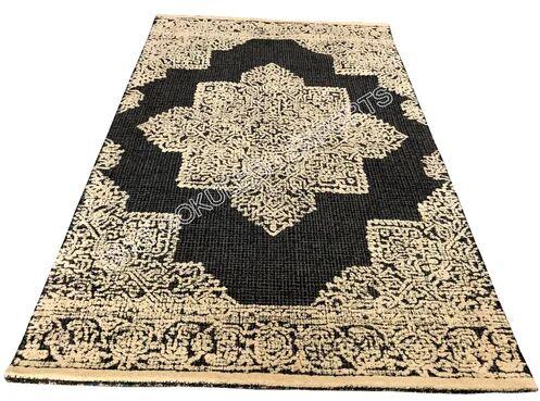 Wool Cut Pile Hooked Rugs, For Home, Hotel, Floor, Shape : Rectangular