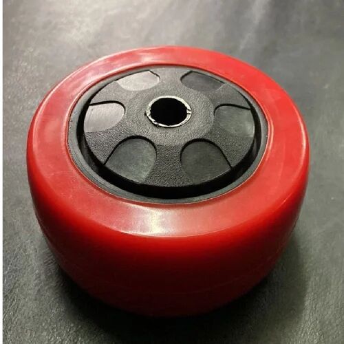 PU Trolley Wheel, Color : Red