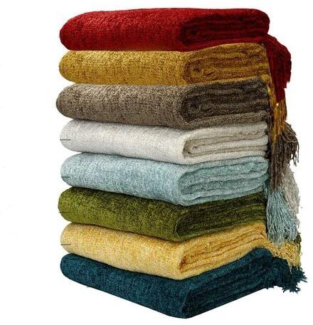 Chenille Throws, Style : Jacquard