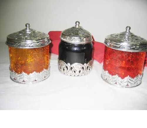 Antique Glass Canister