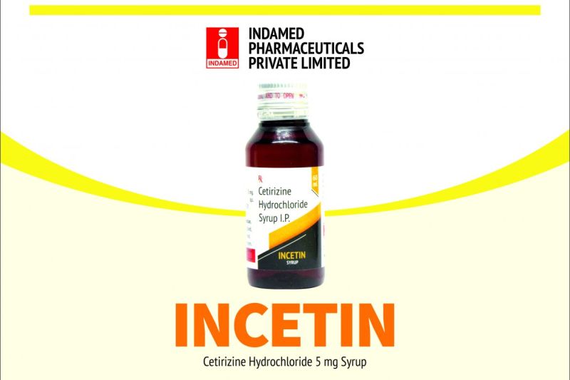 Incetin 5mg Syrup, Packaging Type : Plastic Bottle