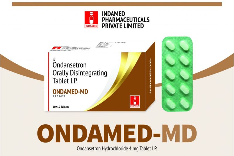 Ondamed-Md 4mg Tablet, Packaging Type : Strips
