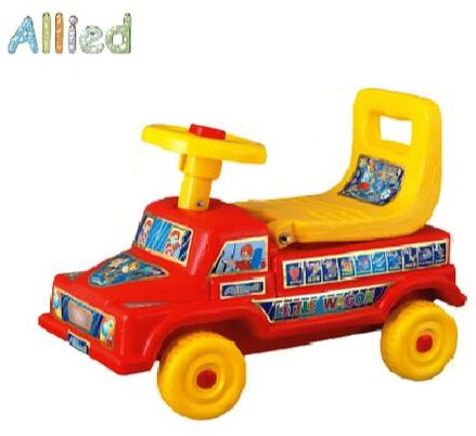 Toy Plus Plastic Little Wagon, Color : RED/YELLOW