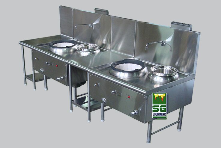 Single Burner Chinese With Spreader table