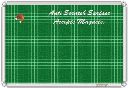 Durable Aluminium Magnetic Graph Board, Color : Green