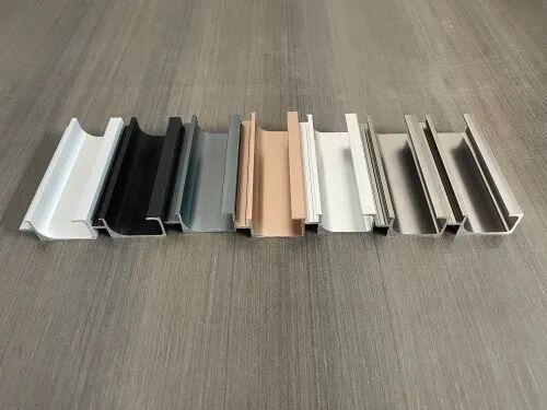 Smooth Aluminium Profile Section Handle, Length : 3 Meter