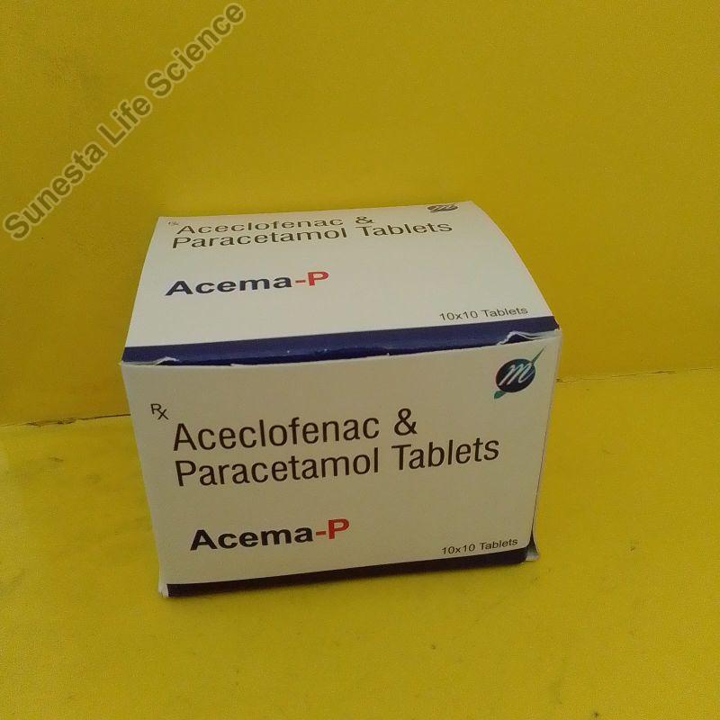 Aceclofenac 10 Mg Paracetamol 325 Mg Tablets