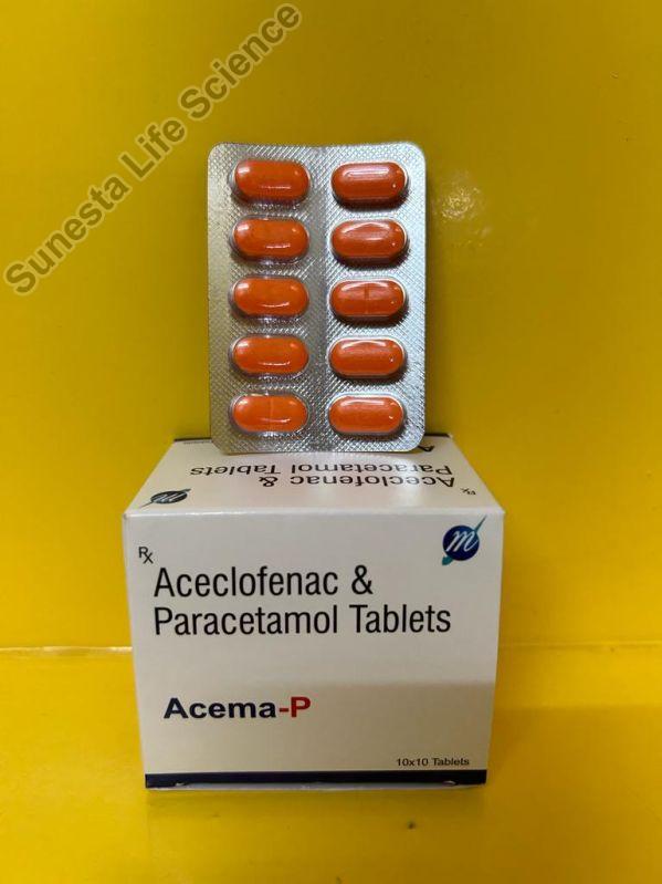 Aceclofenac 10 Mg Paracetamol 325 Mg Tablets