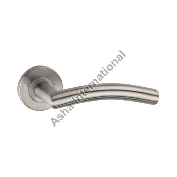 Metal AI-8008 Tubular Lever Handle, for Doors, Color : Silver