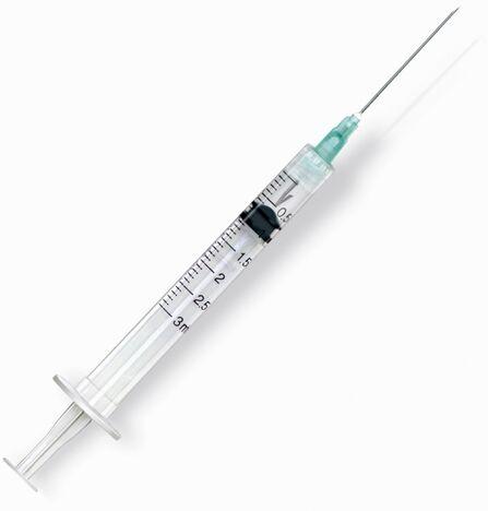 Polished Disposable Syringe, for Clinical, Hospital, Laboratory, Size : 0.5ml, 10ml