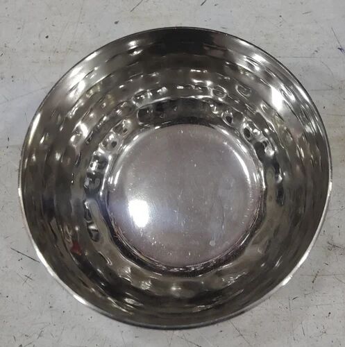 Silver Stainless Steel Bowls, Shape : Round