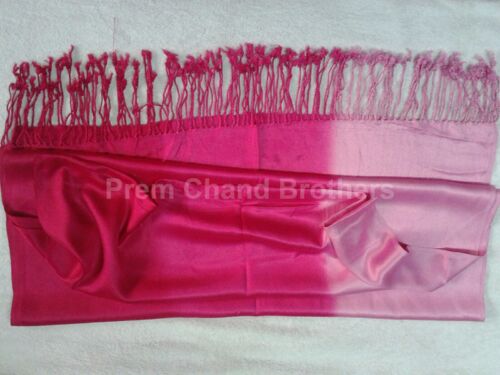Satin Shaded Stole, Size : 28 x 72 Inch