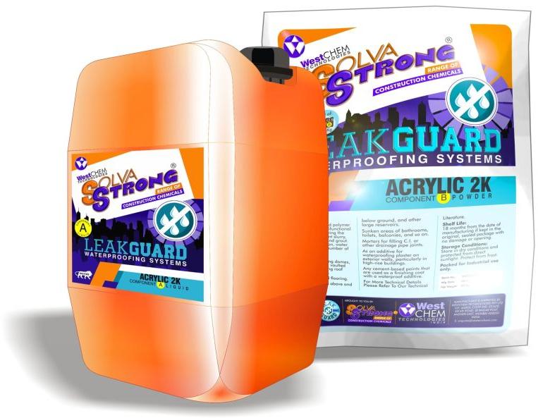 Solva Strong Acrylic 2k Waterproof Coating, Packaging Type : Cans Bag