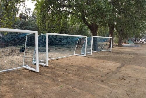 Mild Steel Movable Football Goal Post, Color : White