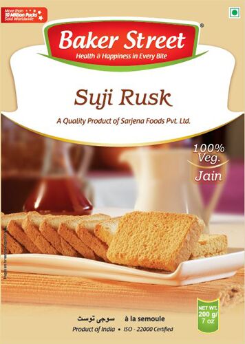 Crunchy Suji Rusk, for Breakfast Use, Feature : Good In Taste