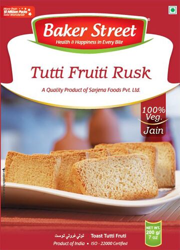 Tutti Fruiti Rusk, Packaging Size : 350g