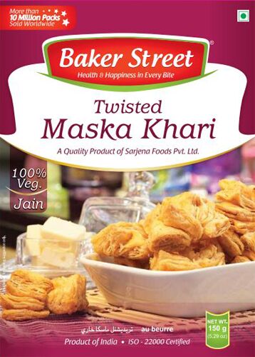 Twisted Maska Khari, for Snacks, Color : Brown
