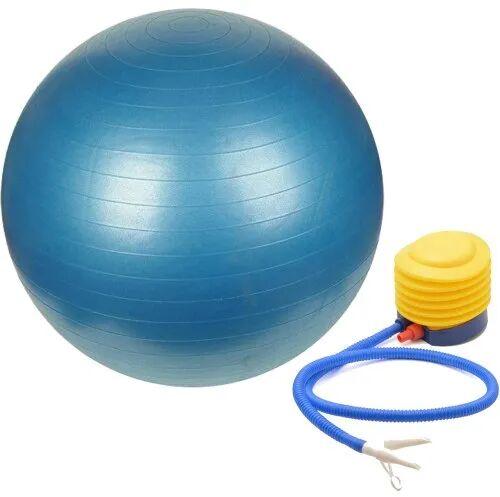 Round PVC Yoga Ball, Color : Blue