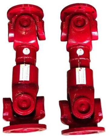 Cylindrical Mild Steel Railway Cardan Shaft, Color : Red