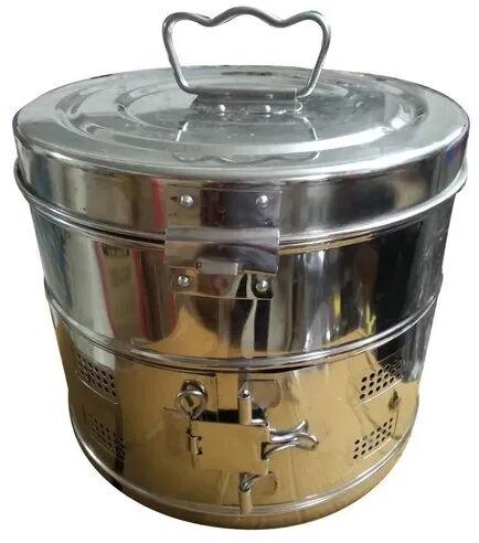 Stainless Steel Dressing Drum, Size : 9*11 inch