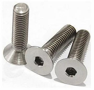 Duplex Steel Counter Sunk Screw, Color : Silver