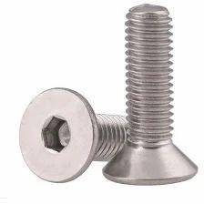 Stainless Steel Monel Counter Sunk Screw, Color : Silver